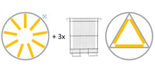 Lade das Bild in den Galerie-Viewer, Radial 9 Waben für DN, Zander, Langstroth MANUELL ∅ 500 mm